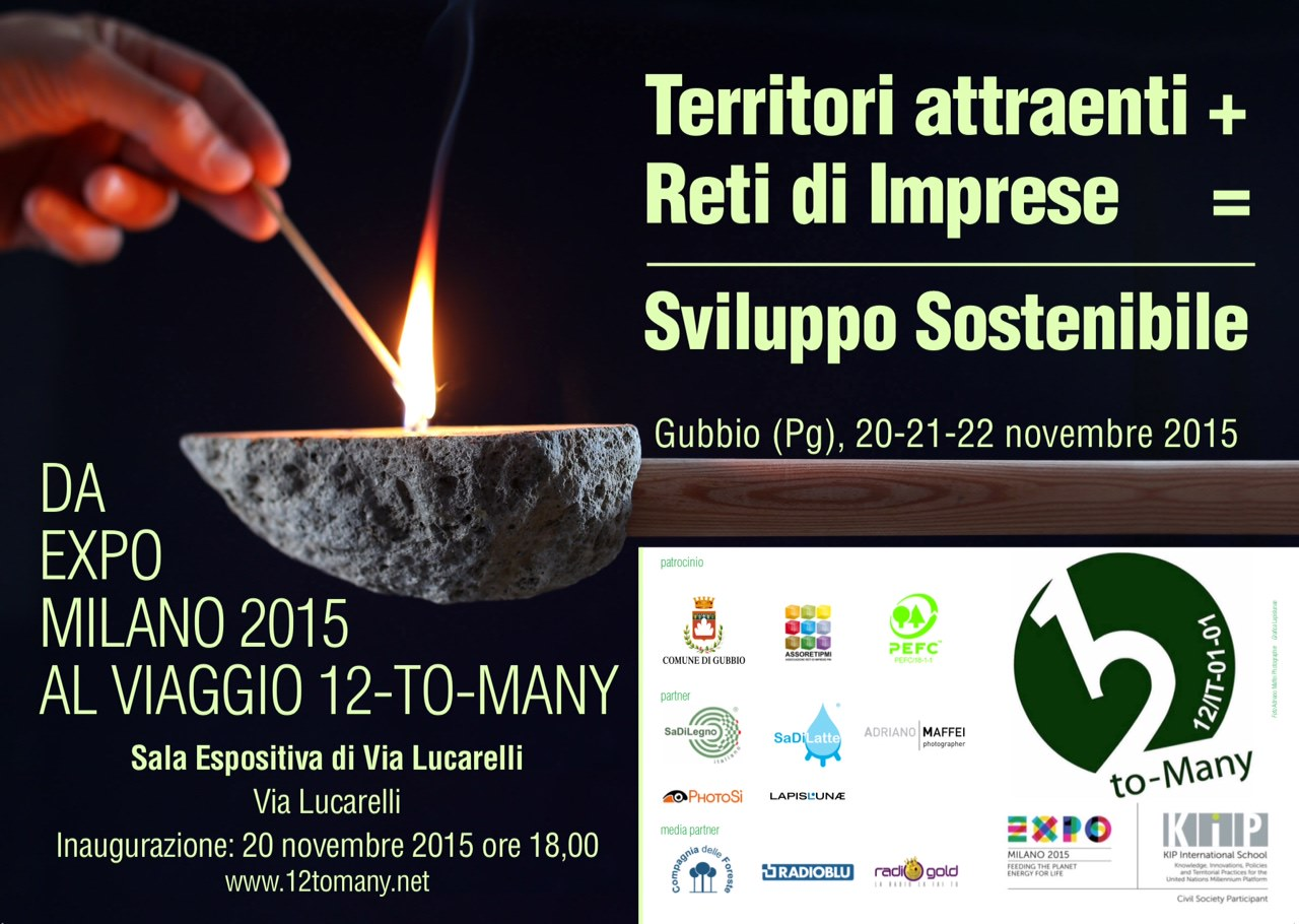 Viaggio 12-to-Many a Gubbio (PG) la seconda tappa il 20-21-22 novembre 2015