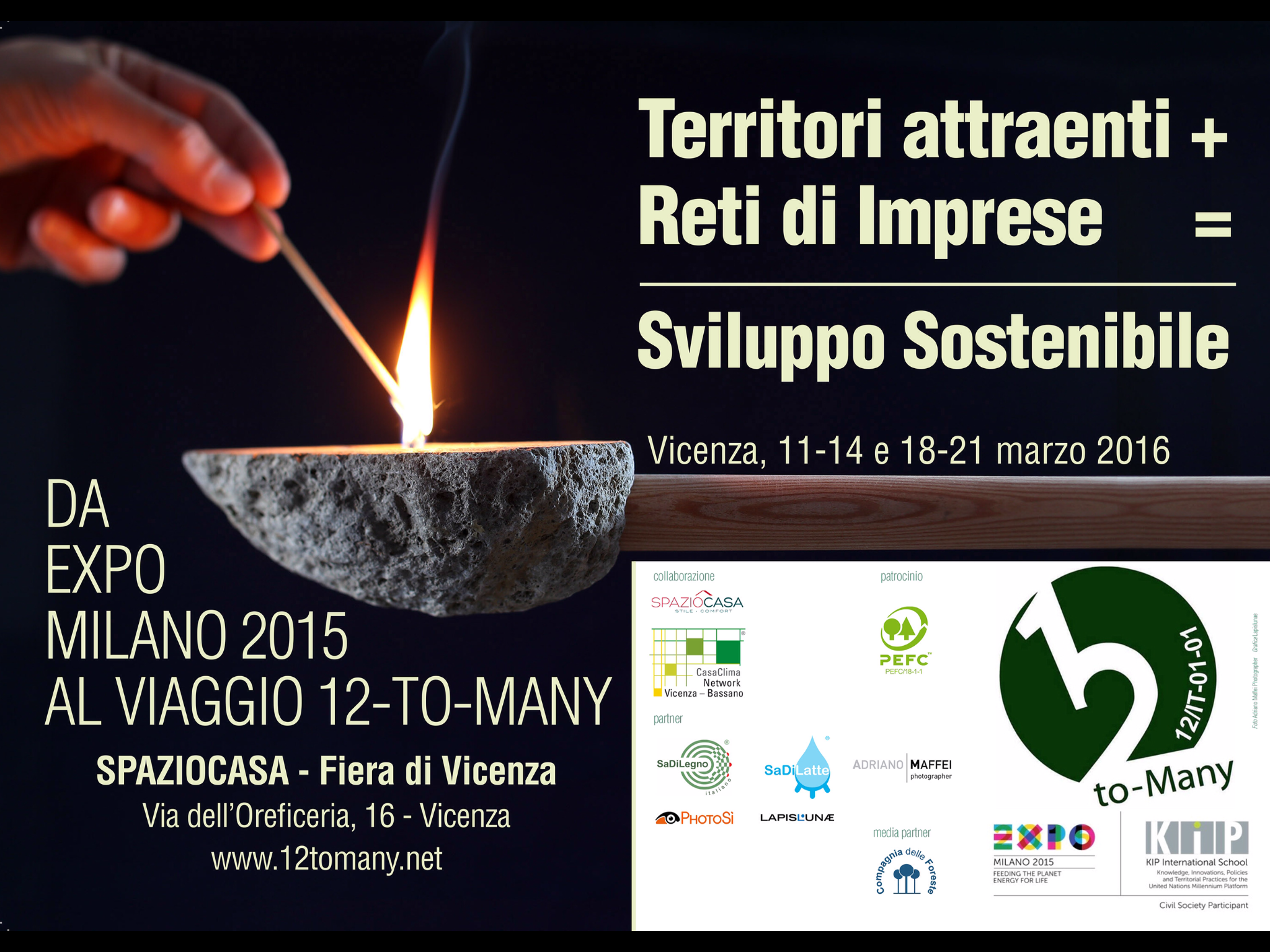Viaggio 12-to-Many a Vicenza (VI) la terza tappa il 11-14 e 18-21 marzo 2016
