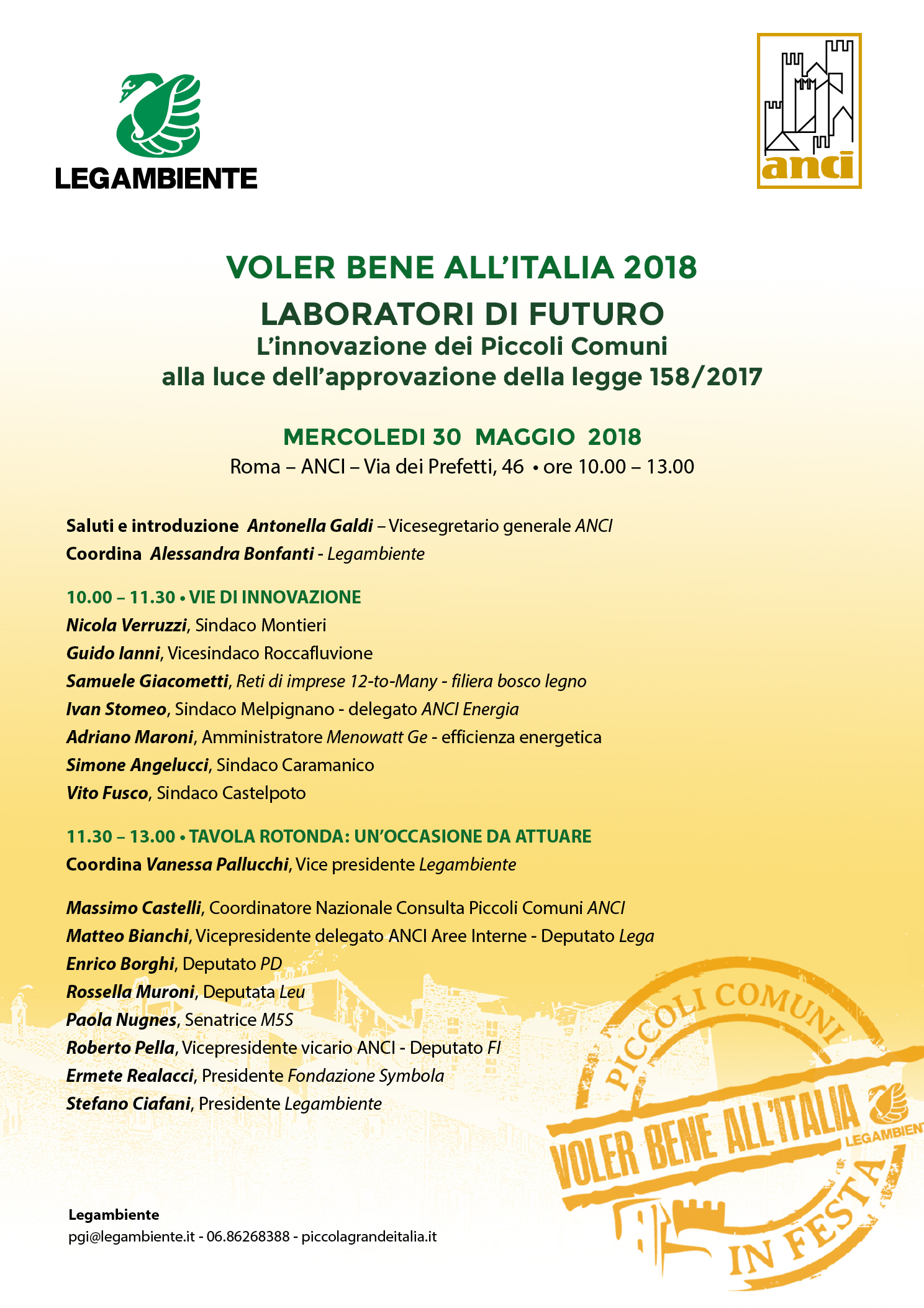 VOLER BENE ALL'ITALIA 2018 - LABORATORIO DI FUTURO